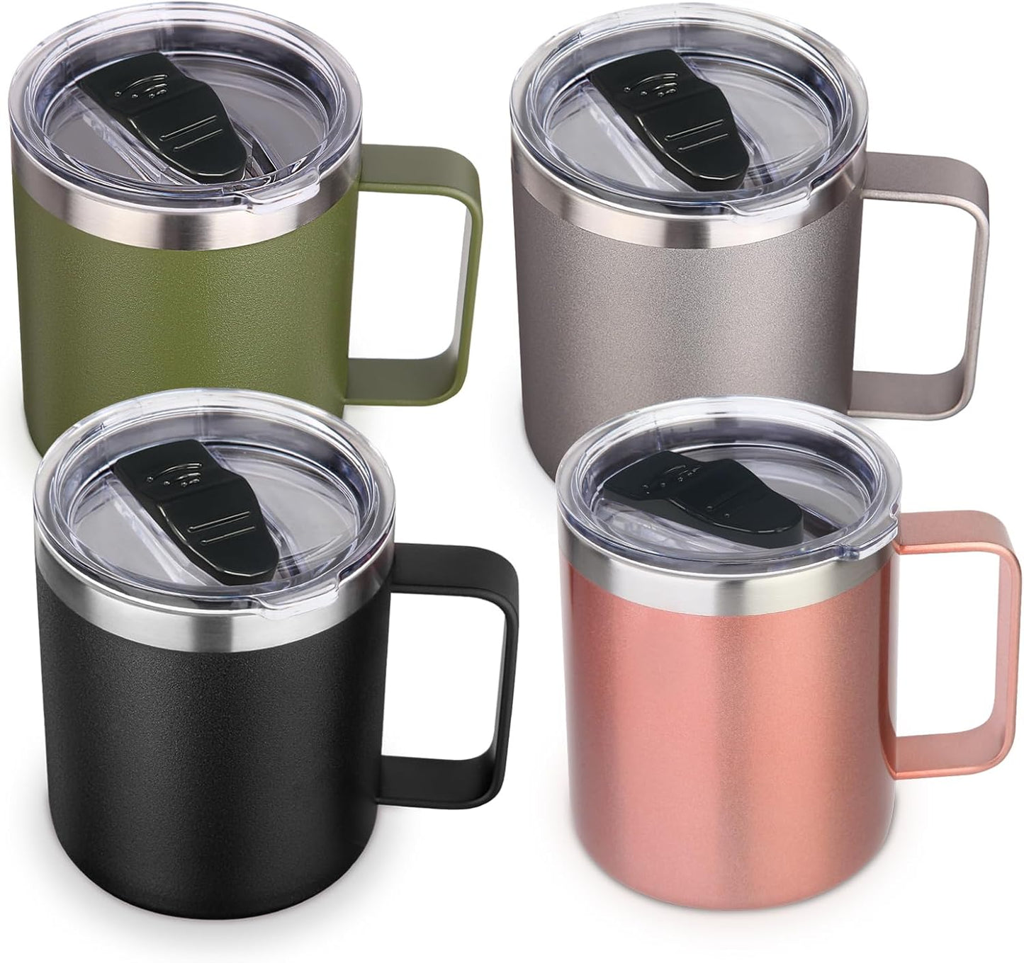 Volhoply 14oz Insulated Stainless Steel Coffee Mug for Travel