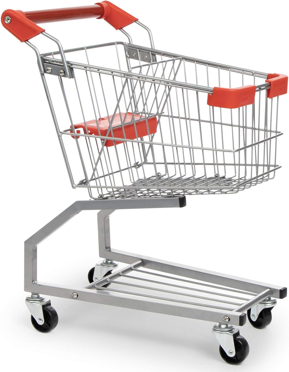 Milliard Toy Metal Shopping Cart for Kids - Fun Pretend Play