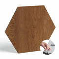 BaseCore HEX Hexagon Vinyl Flooring Java 5.75in Peel & Stick - DIY