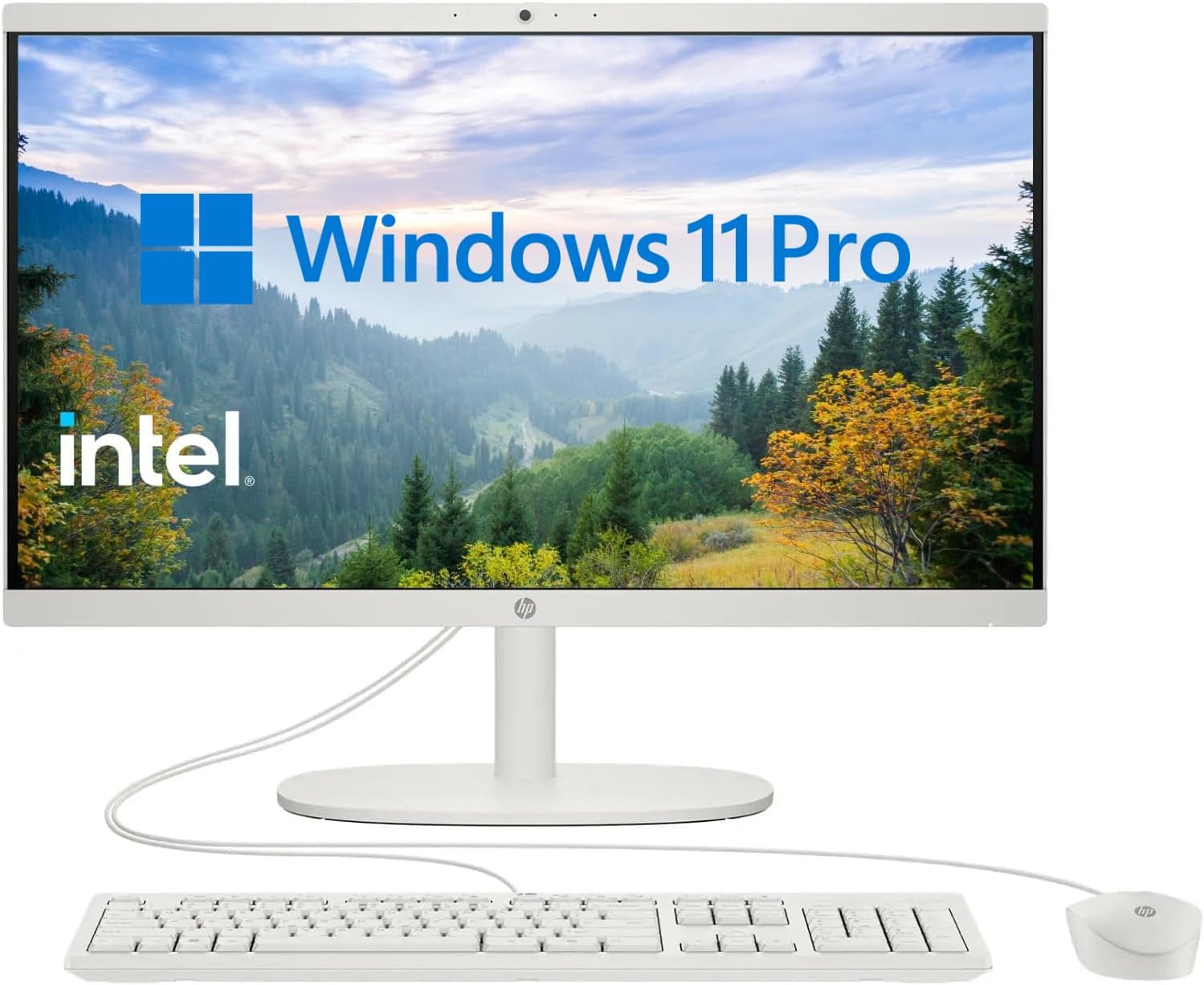 HP 2025 22 FHD All-in-One Desktop Computer for Work and Play