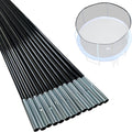 Universal Trampoline Fiber Glass Rods to Replace Top Ring - Fits