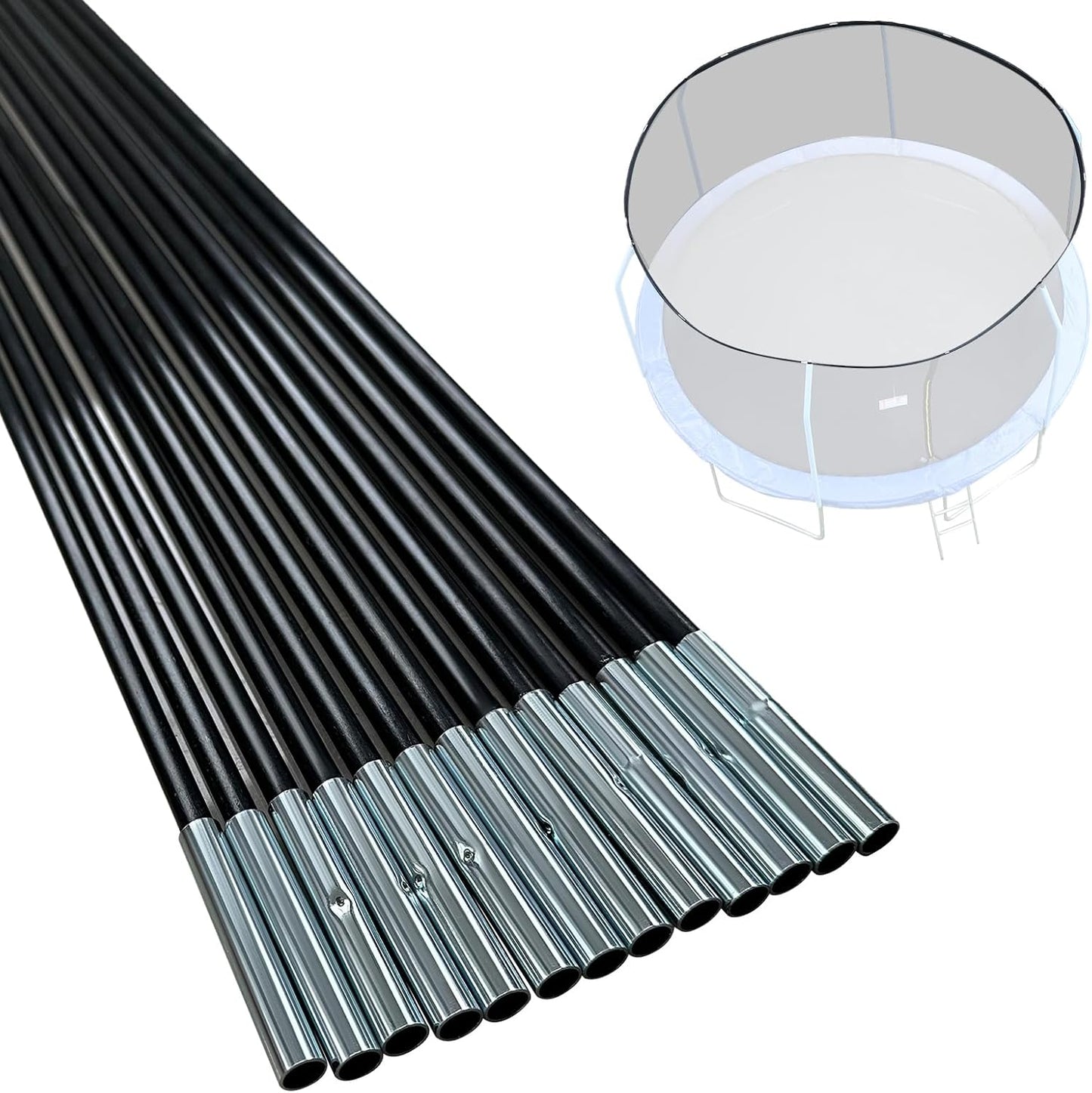 Universal Trampoline Fiberglass Rods for 12/14/15Ft Frames