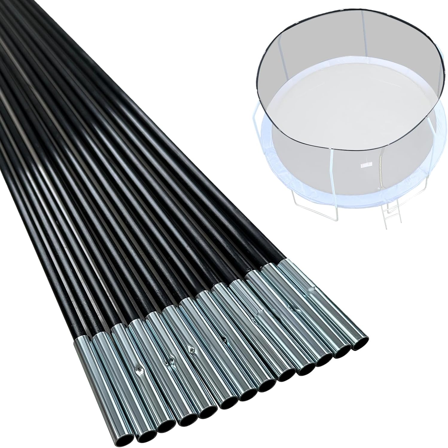 Universal Trampoline Fiberglass Rods for 12/14/15Ft Frames