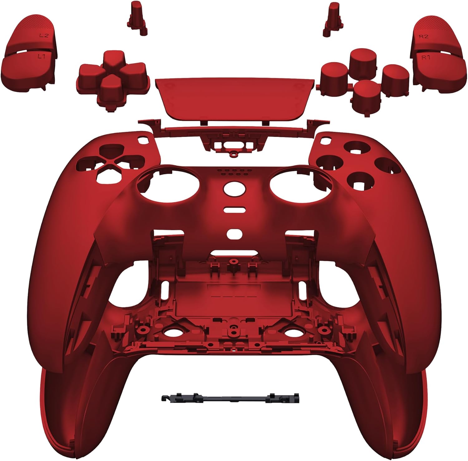 eXtremeRate Full Set Shell for ps5 Edge Controller in Scarlet Red