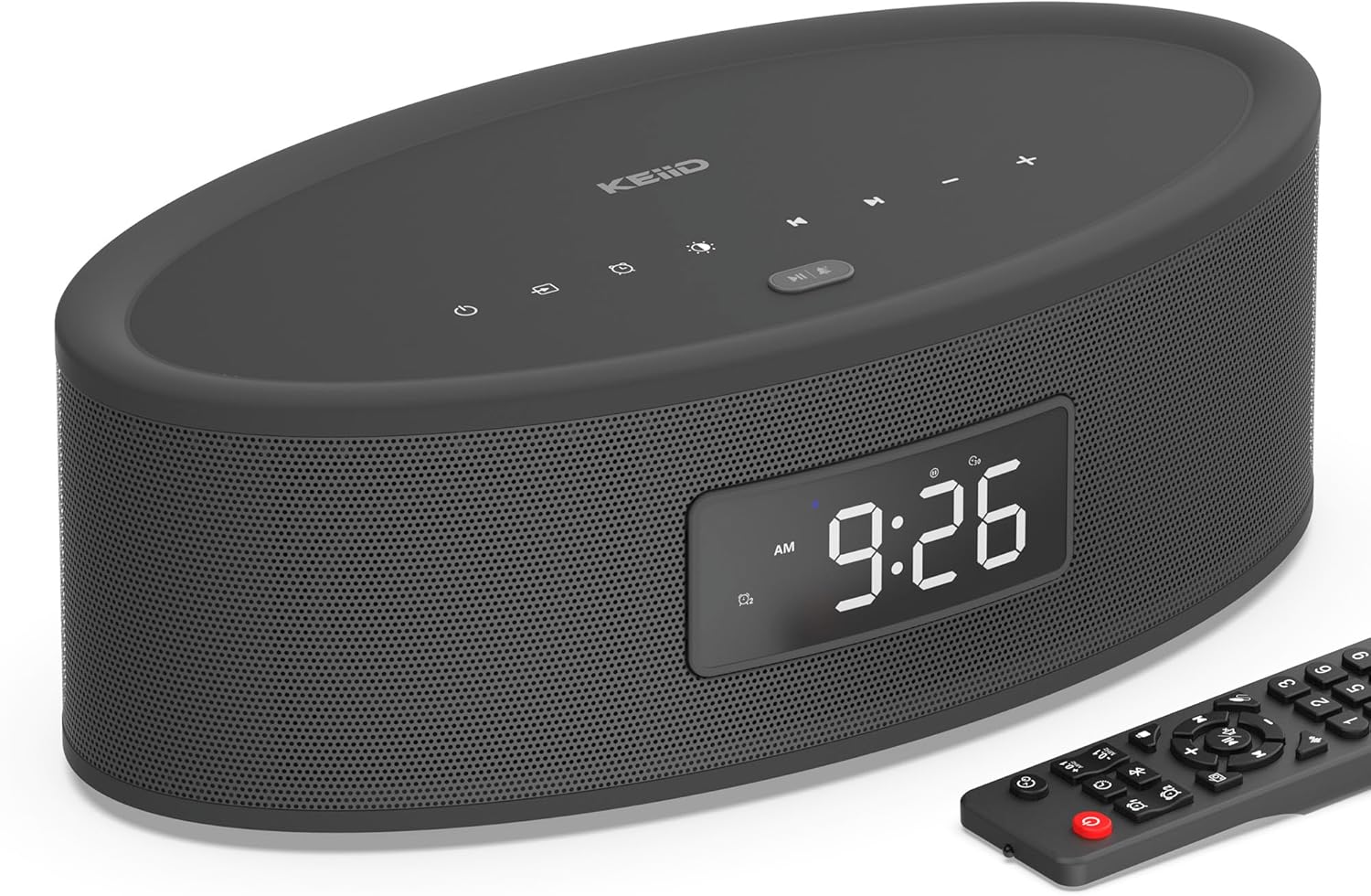 Bluetooth Clock Radio Speaker with Aesthetic Design and Sound