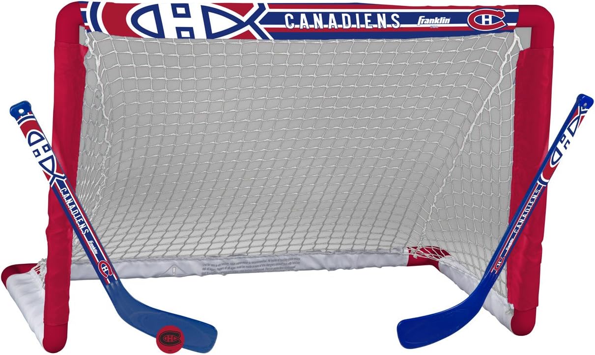 Franklin Sports NHL Mini Hockey Set for Kids - Indoor Fun