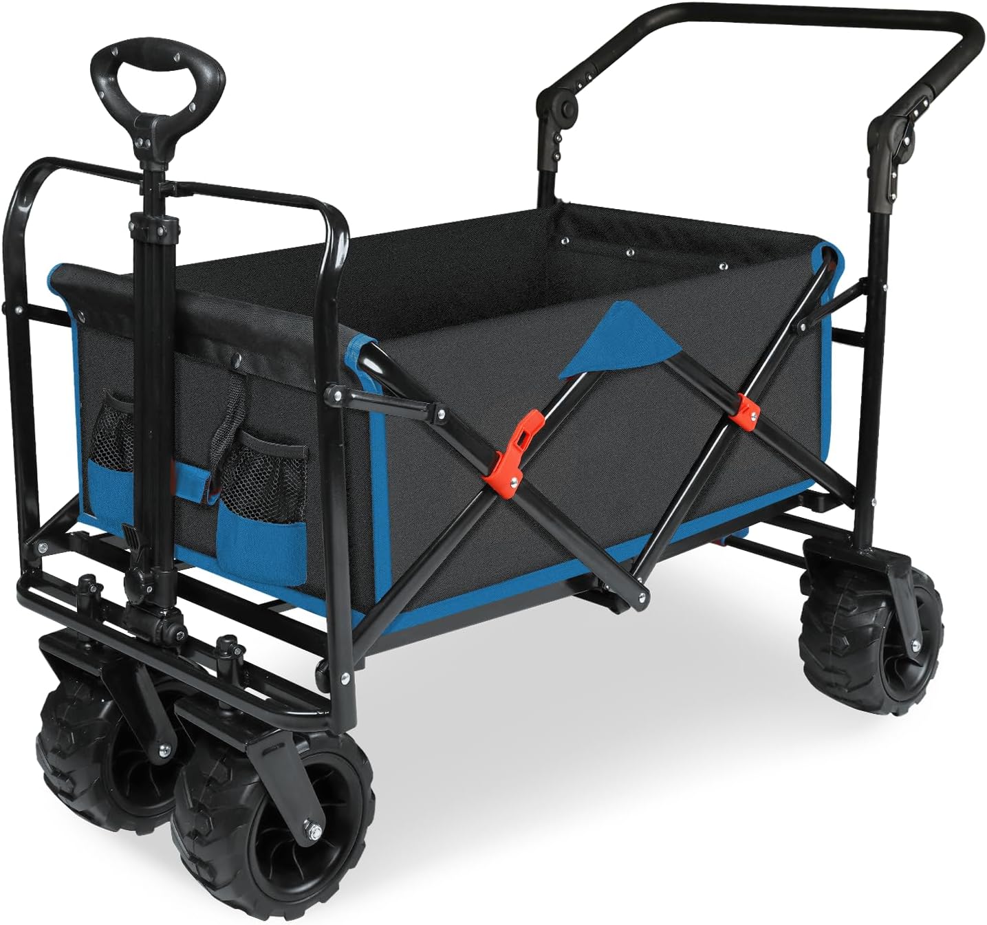 Taifa Foldable Wagon: Extra Handle, Big Wheels & Brakes