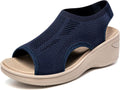 Comfortable Platform Walking Sandals with Memory Foam - Versatile