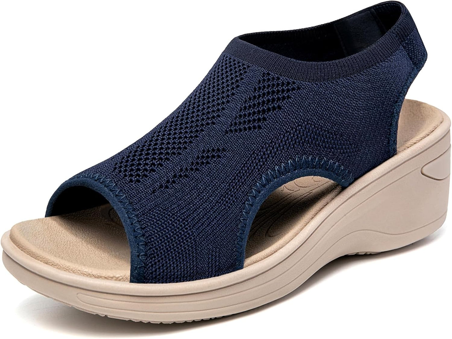 KOIMED Women's Comfortable Platform Walking Sandals for Summer
