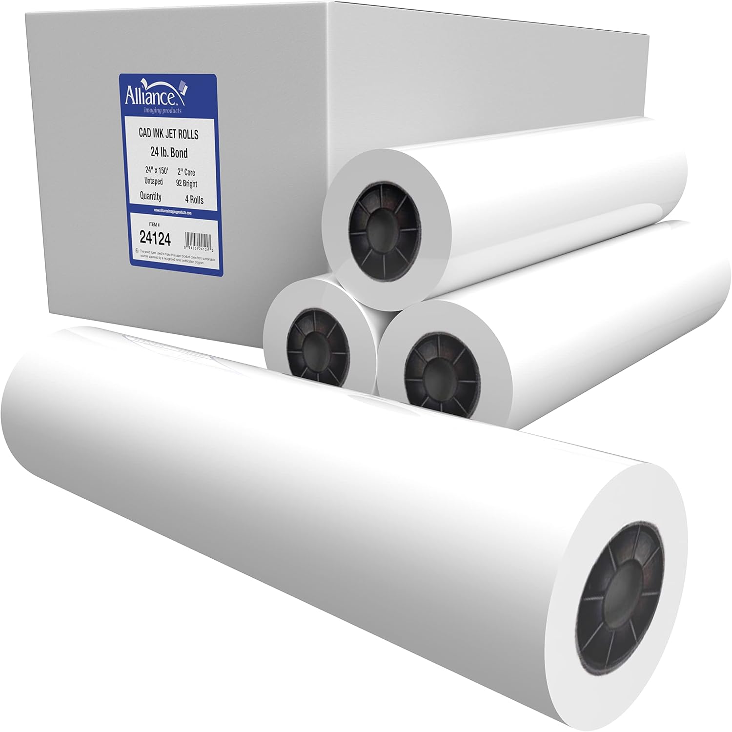 Alliance Wide Format Paper 24 In x 150 Ft CAD Bond Rolls Review