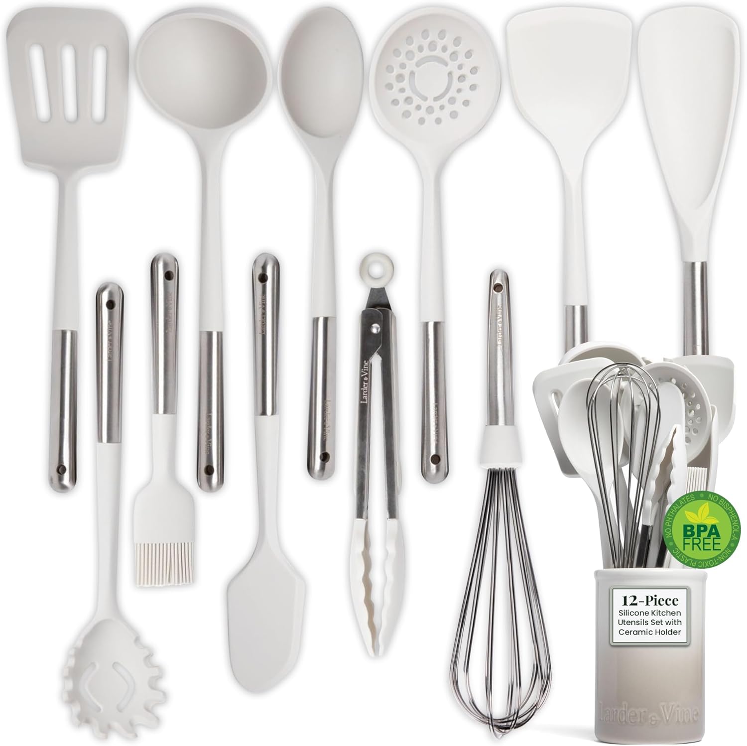 12-Piece Silicone Kitchen Utensils Set for Every Cooking Need