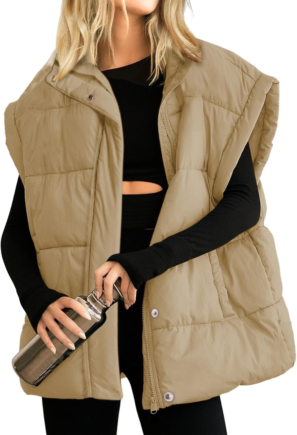 Ainangua Women's Puffer Vest: Stylish and Warm Winter Jacket