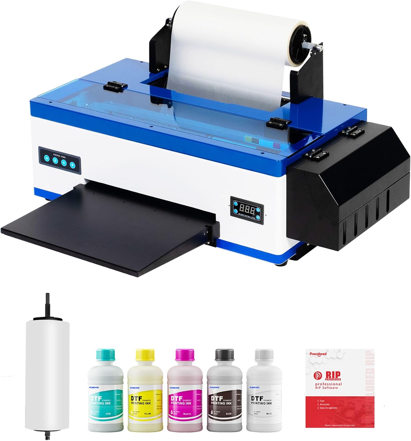 High-Speed DTF Printer with Roll Feeder