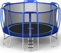 Zupapa No-Gap Design 15 14 12 10FT Trampoline with Enclosure - Safe