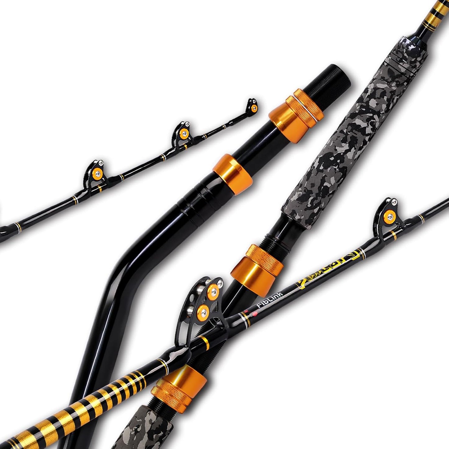 Fiblink 6-Foot Saltwater Offshore Trolling Rod for Big Game Fishing