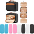 Travel Hanging Toiletry Bag for Women Large Black - Jewelry