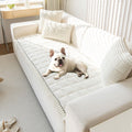 OTOB Sofa Cover for 3 Cushion Couch - Plush Non Slip Pet Protector