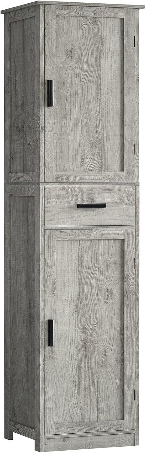 67in Tall Storage Cabinet with 4 Shelves for Small Spaces