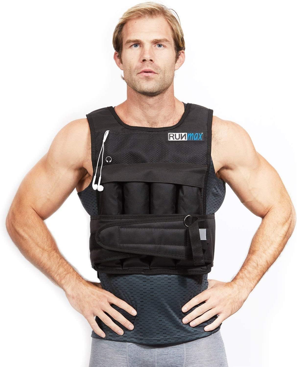 RUNmax Adjustable Weighted Vest for Men and Women - 20LBS to 150LBS