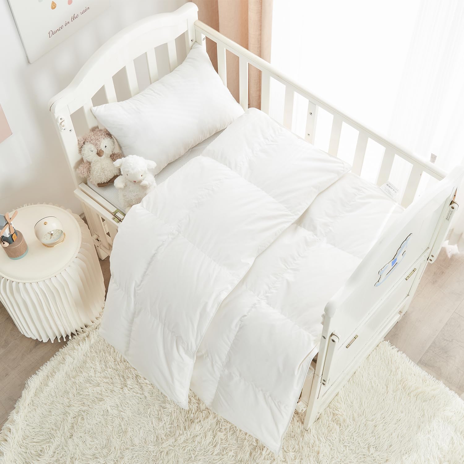 Toddler Travel Crib Goose Down Comforter for All Seasons