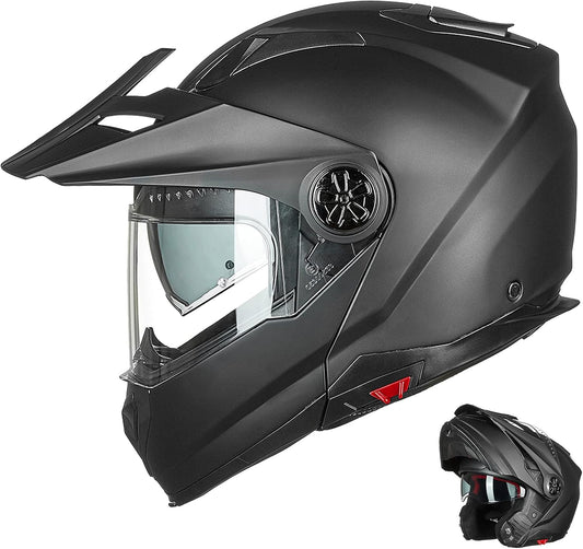 ILM 3-in-1 Motorcycle Helmet with Anti-Fog Visor