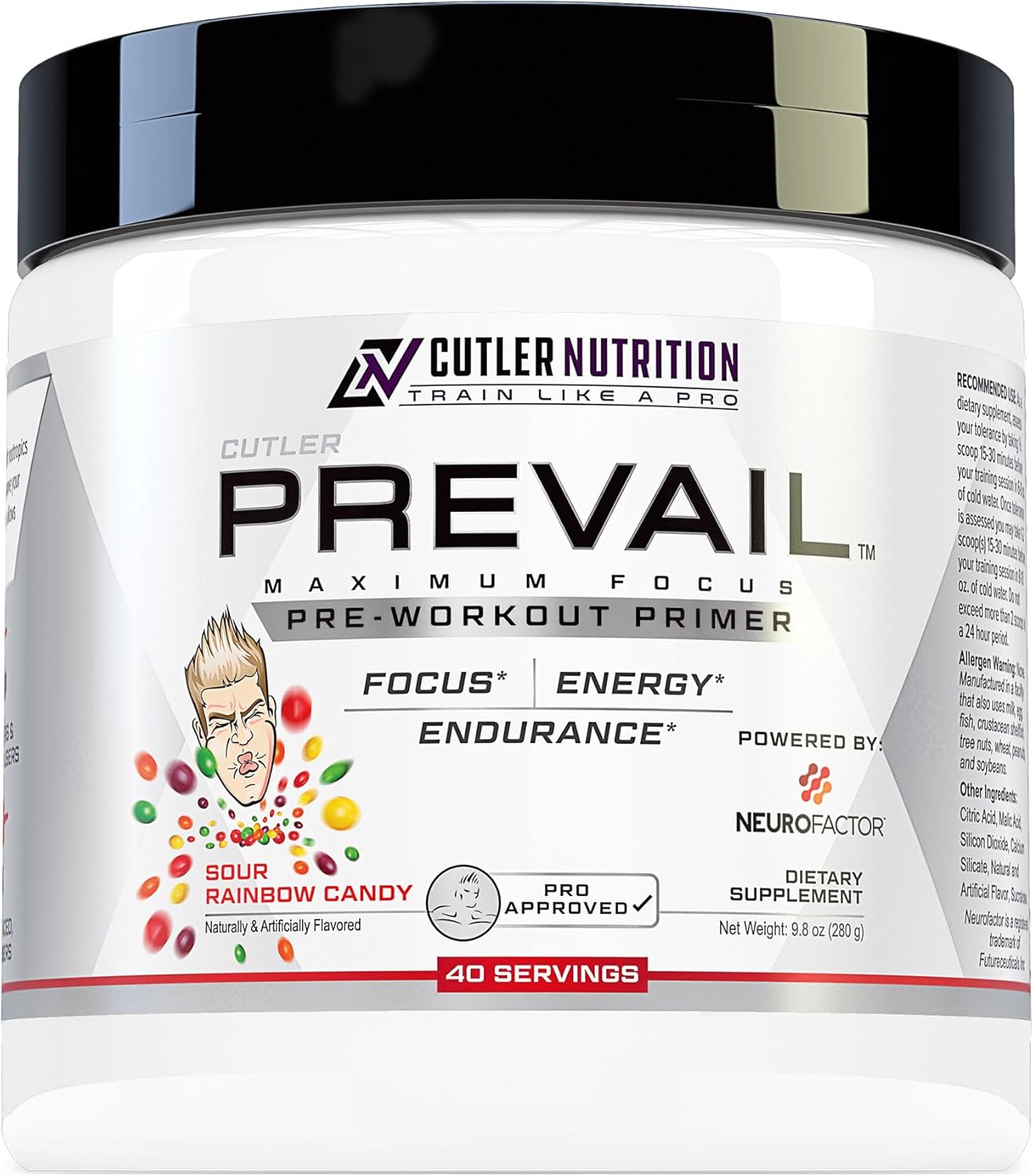 Prevail Pre Workout Powder with Nootropics for Energy and Focus