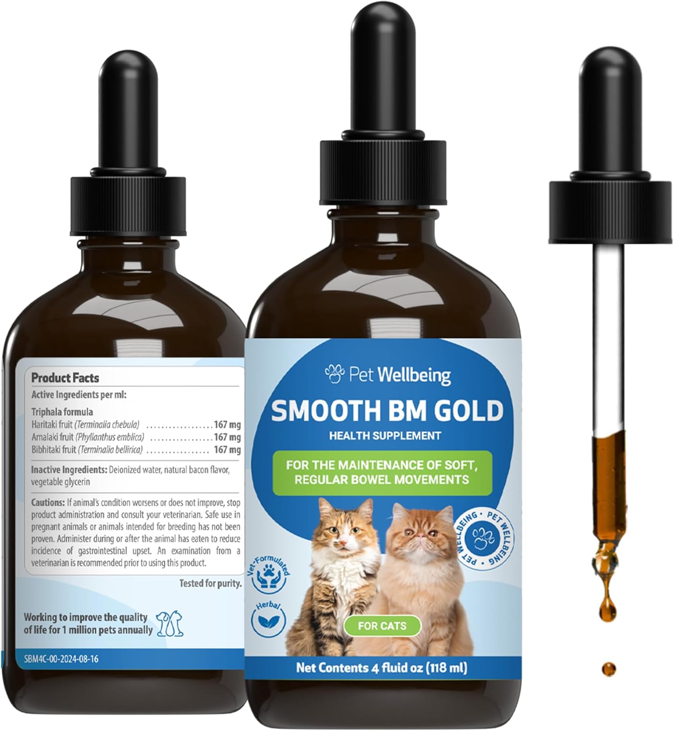 Pet Wellbeing Smooth BM Gold for Dogs & Cats - Natural Relief