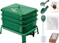 Blutezeit 3-Tray Worm Composter 32QT - Fast Indoor & Outdoor
