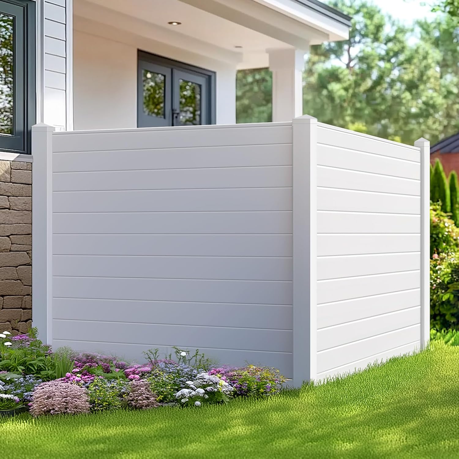 Miscoos 50x50 Air Conditioner & Trash Can Enclosure: Ultimate Privacy Fence!