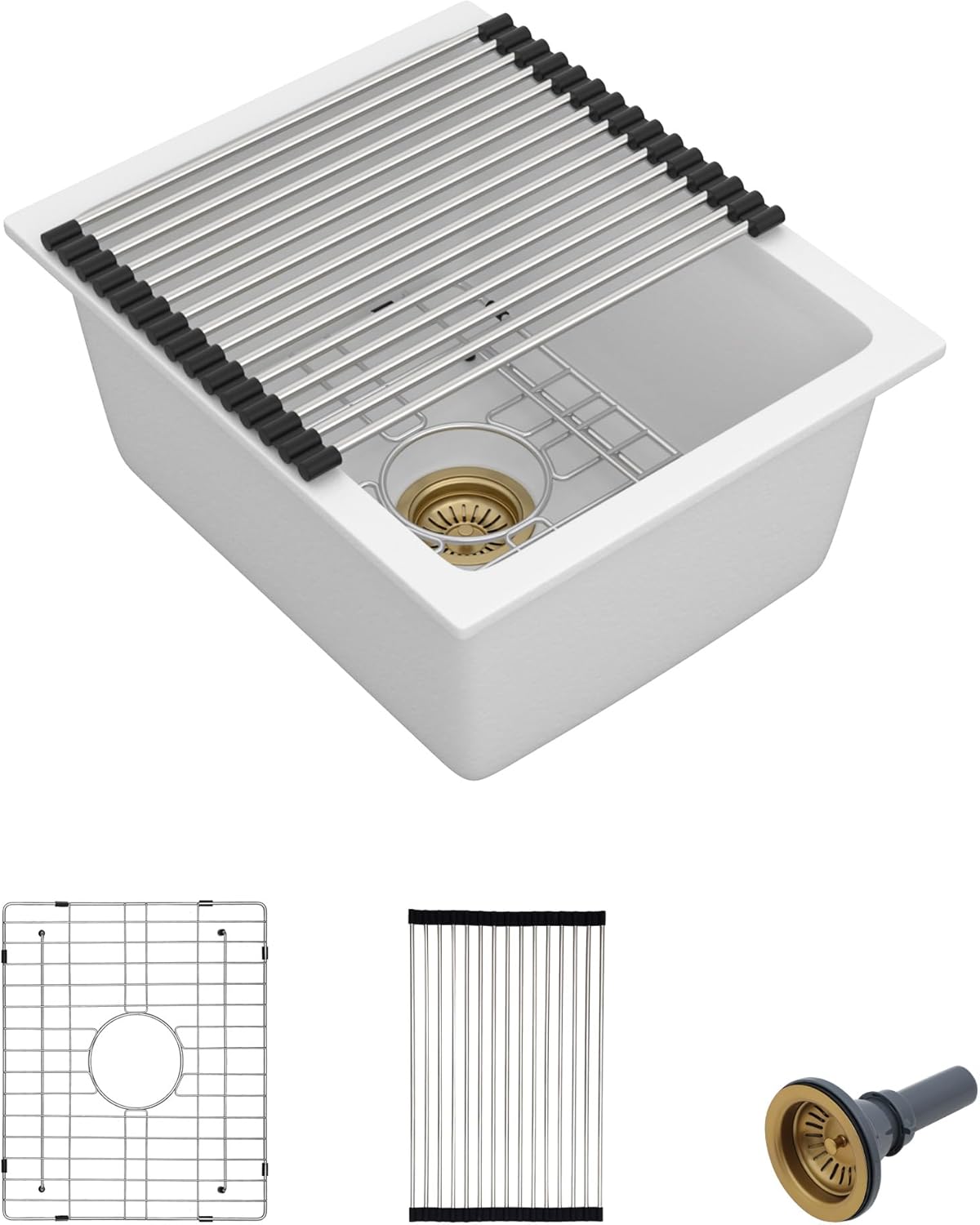 15x18 Undermount Bar Prep Sink for Small Kitchens and RVs