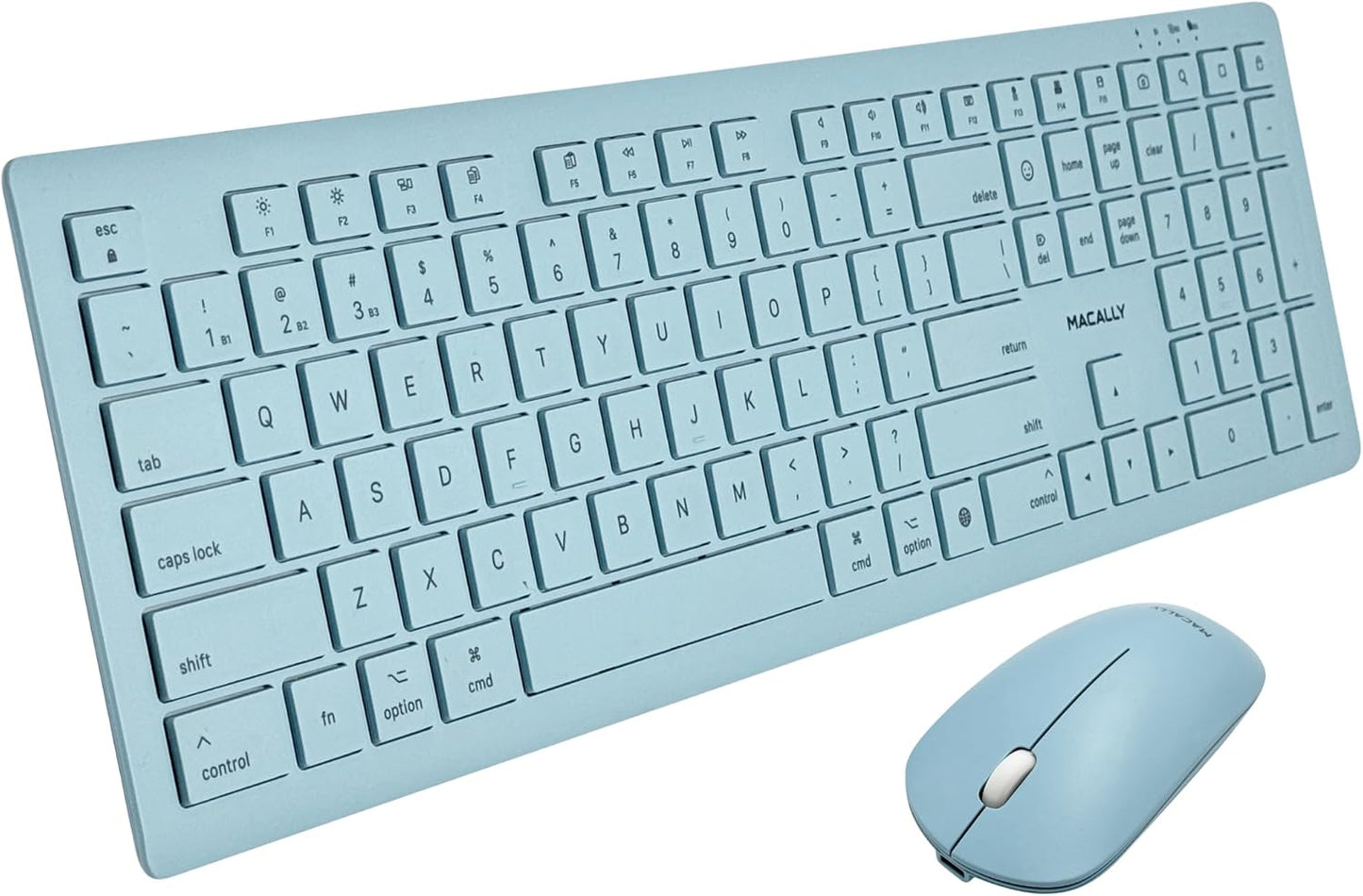 Macally Wireless Keyboard and Mouse Combo for Apple Devices