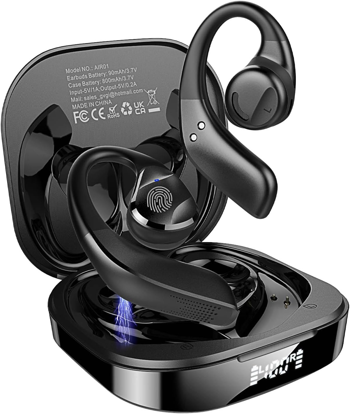 Immersive Sound & 50H Playtime: BANIGIPA Open Ear Earbuds