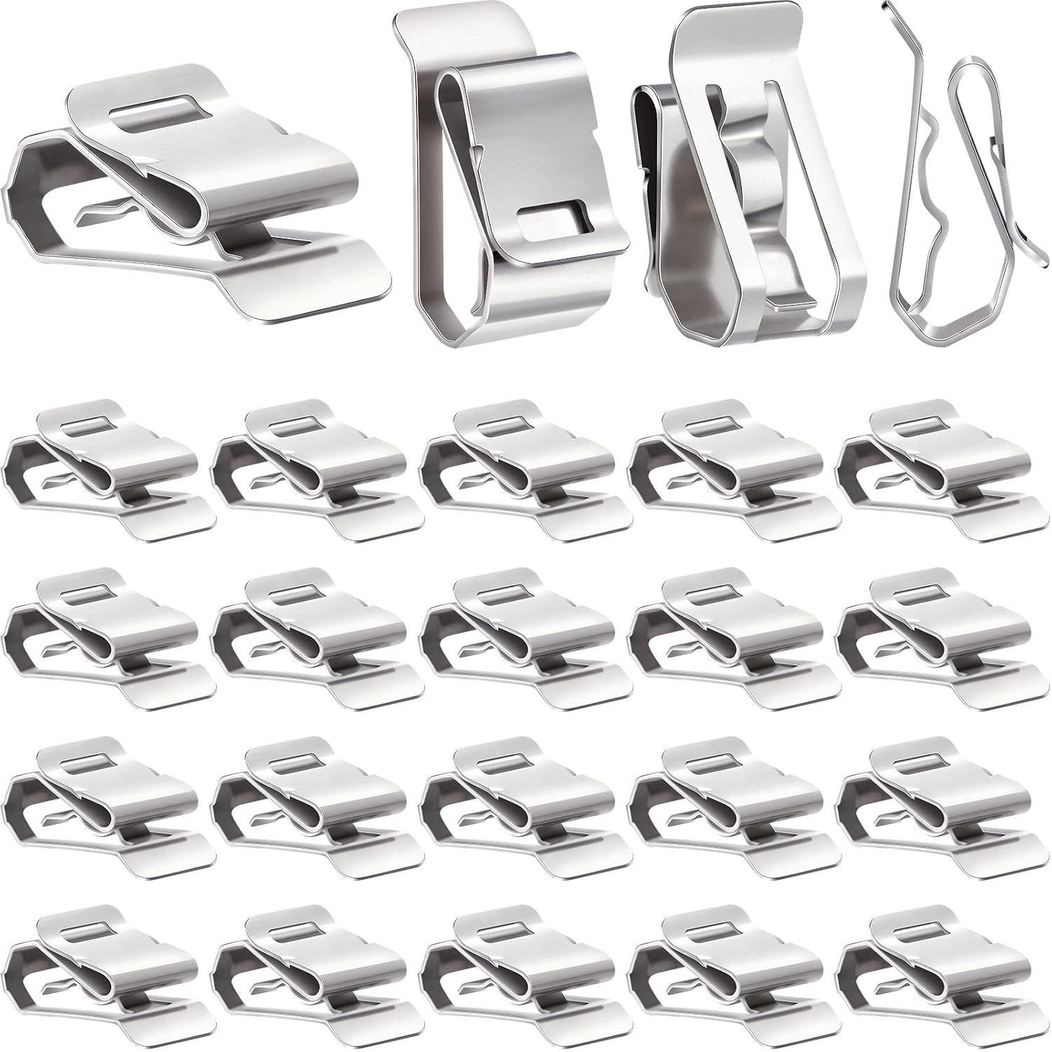 100 Pcs Stainless Steel Cable Clips - Secure Your Wires with Ease!