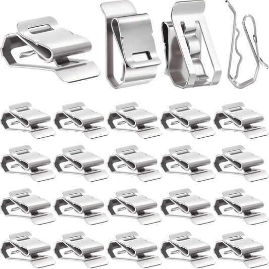 100 Pcs Stainless Steel Cable Clips - Secure Your Wires with Ease!