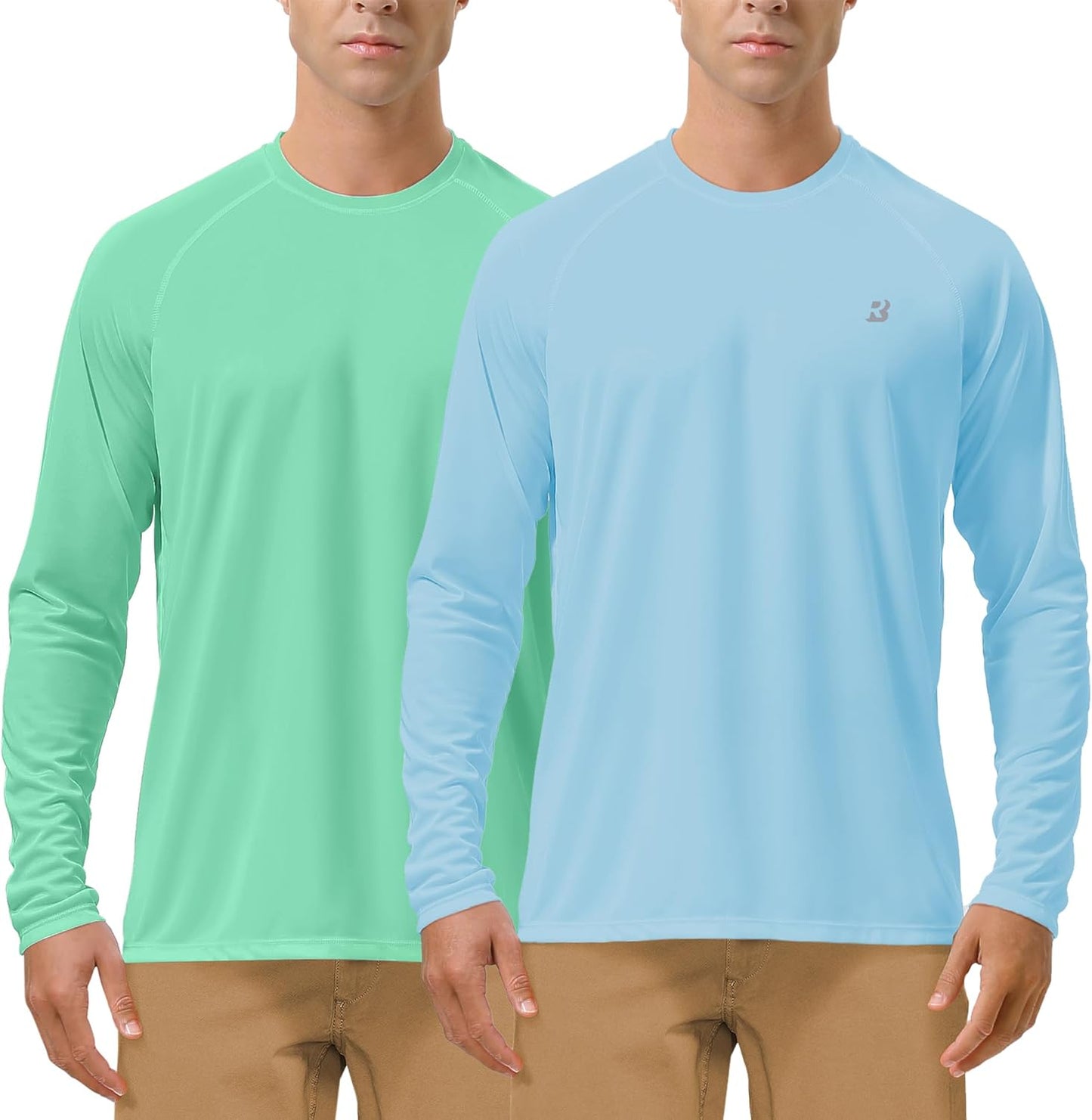Roadbox Mens UPF 50+ UV Sun Protection Shirts for Outdoor Sports