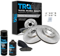 TRQ Front Brake Pad & Rotor Kit for 2003-2006 Acura MDX - Direct Fit