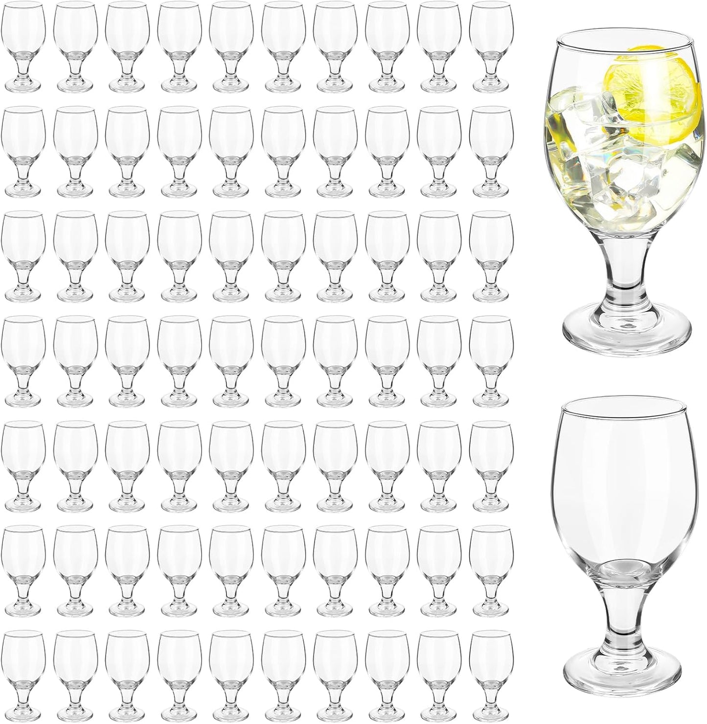 Patelai Set of 72 Clear Glasses for All Your Beverage Needs