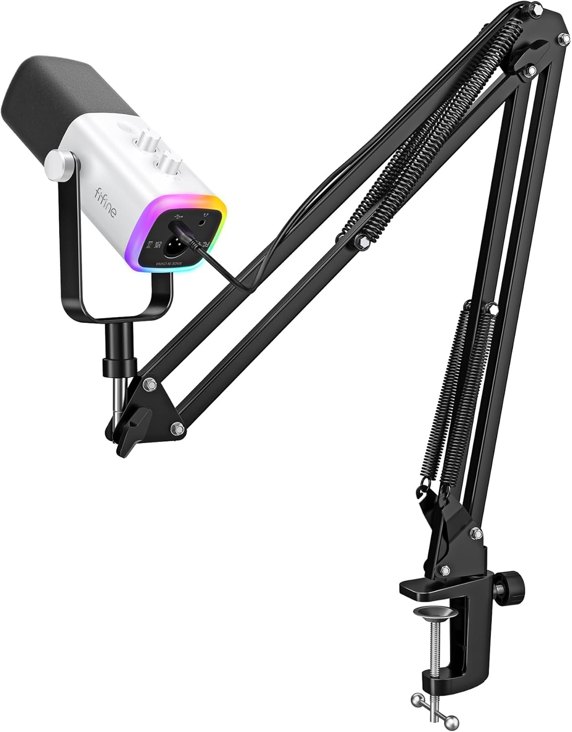 FIFINE Gaming Microphone Kit for Streaming and Recording PC