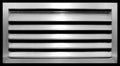 HVAC Premium 24W x 12H Aluminum Gable Louver Vent for Walls