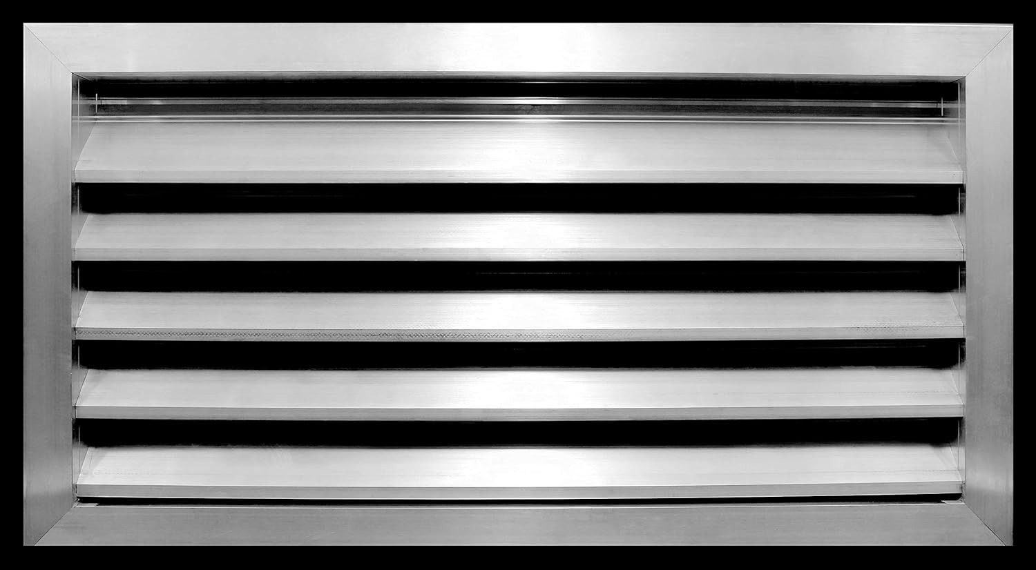 HVAC Premium 24W x 12H Aluminum Gable Louver Vent for Walls