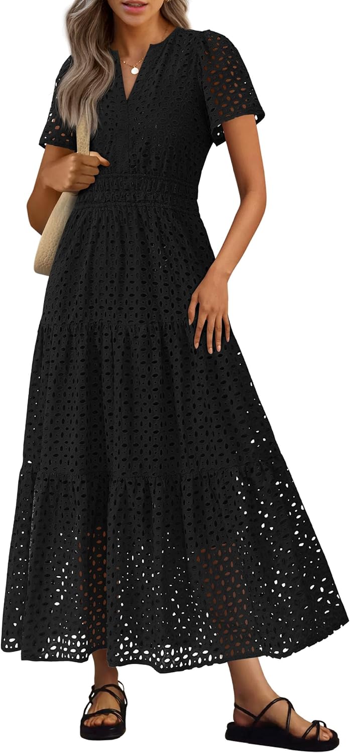 PRETTYGARDEN Womens Summer Maxi Dress for Beach and Vacation