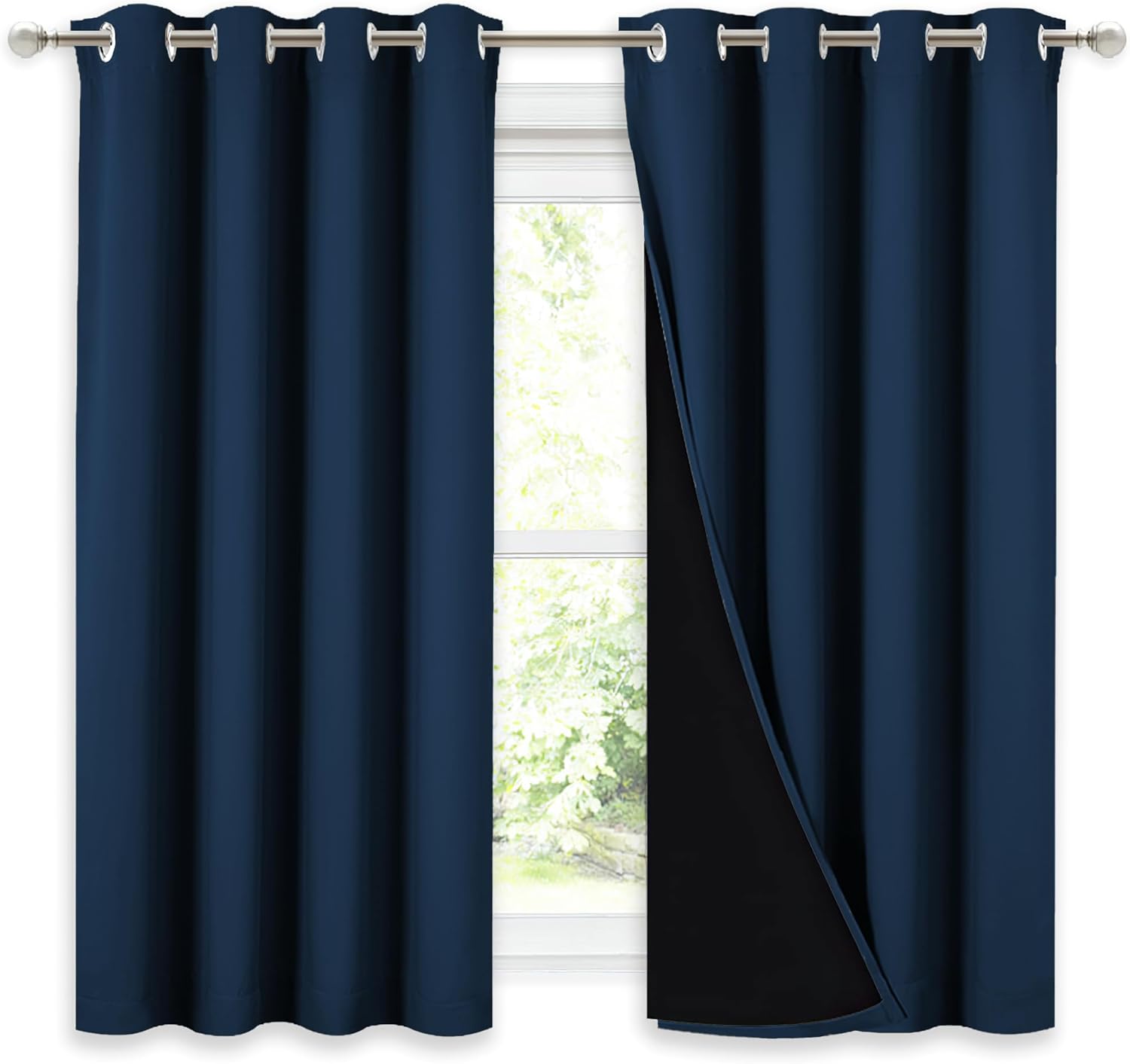 NICETOWN 100% Blackout Curtains for Total Light Control