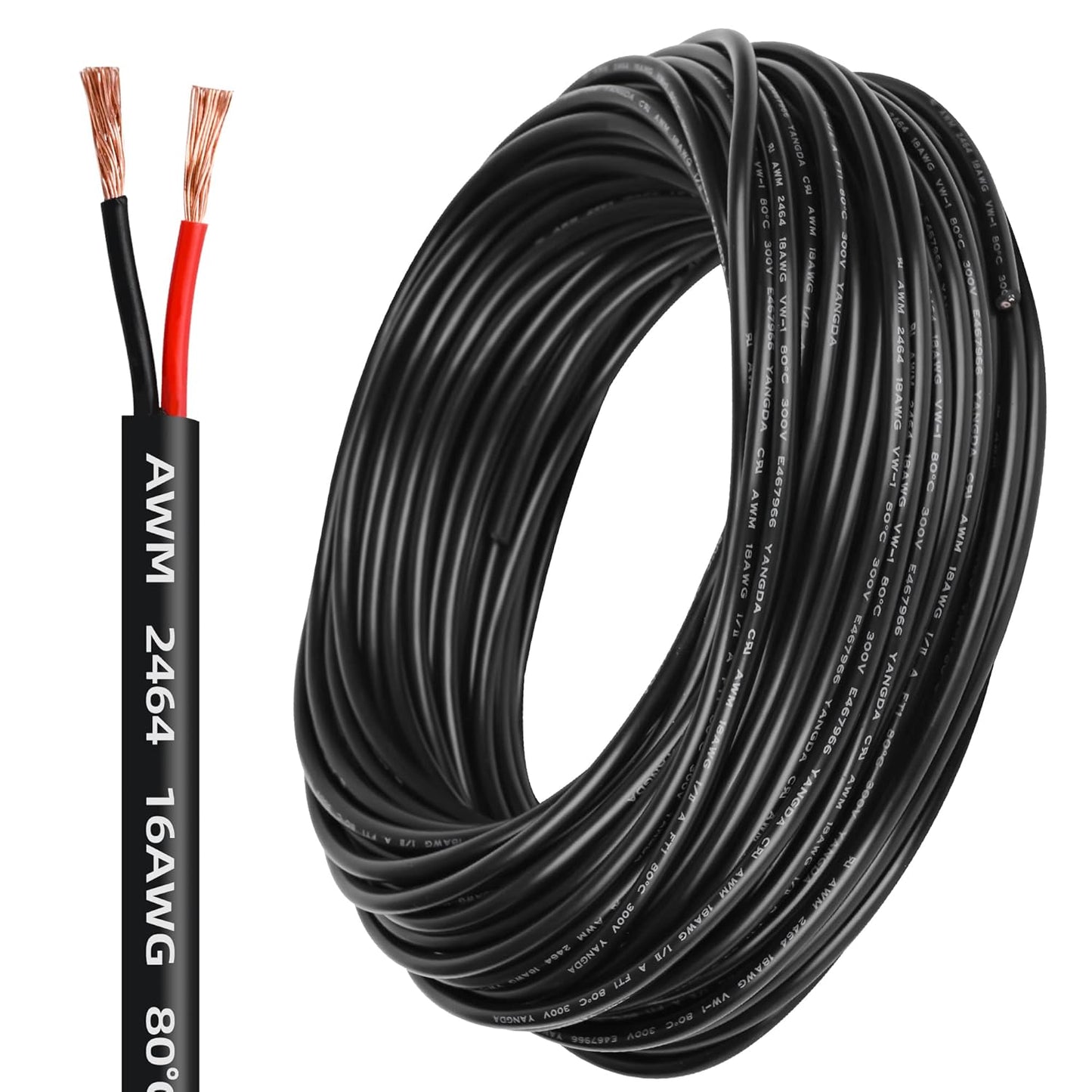 16 Gauge Wire 2 Conductor for LED Lamp and Automotive Use