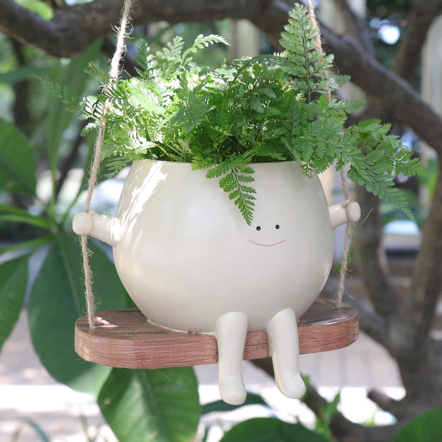 Plus Size Swing Face Planter Pot for Indoor Outdoor Plants