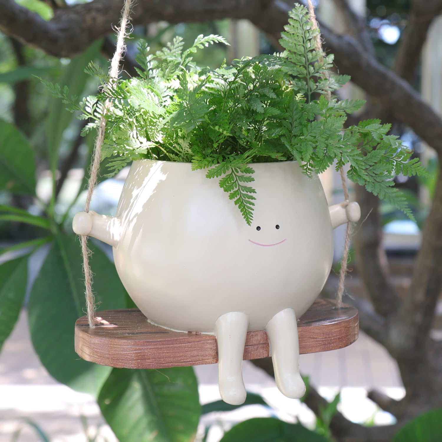 Plus Size Swing Face Planter Pot for Indoor Outdoor Plants