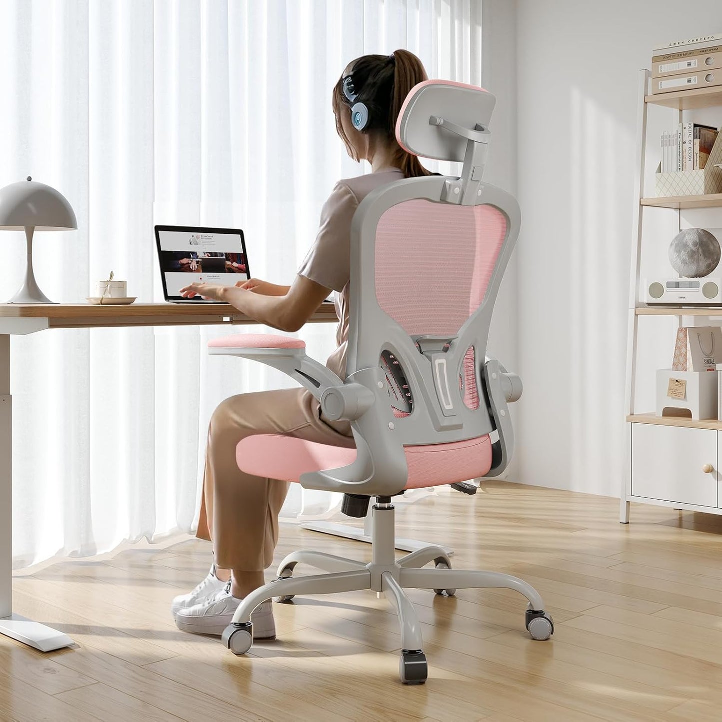 Ergonomic Desk Chair for Long Hours with High Back Support