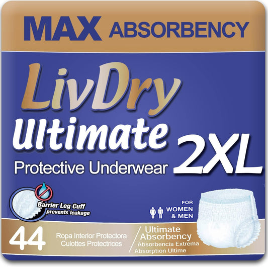 Stay Dry with LivDry XXL Incontinence Underwear