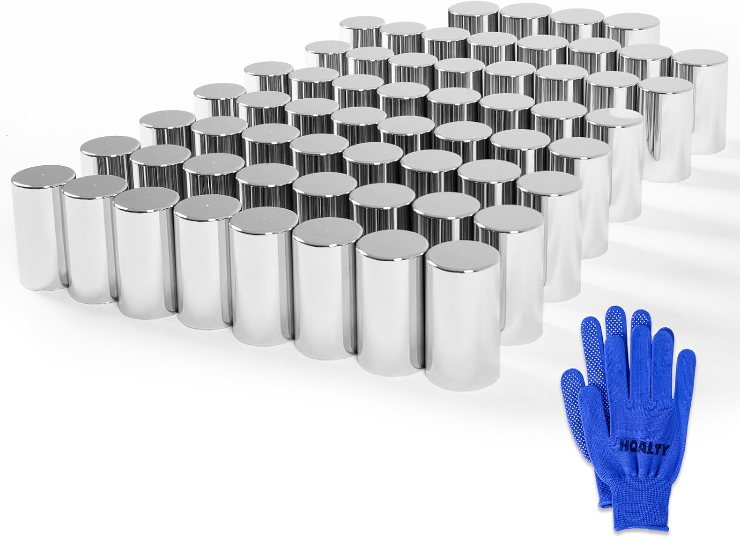 60Pcs 33mm Cylinder Lug Nut Covers for Semi Trucks - Durable & Stylish