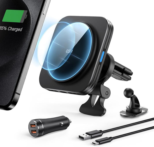 ESR 15W Magnetic Car Charger for iPhone & Galaxy