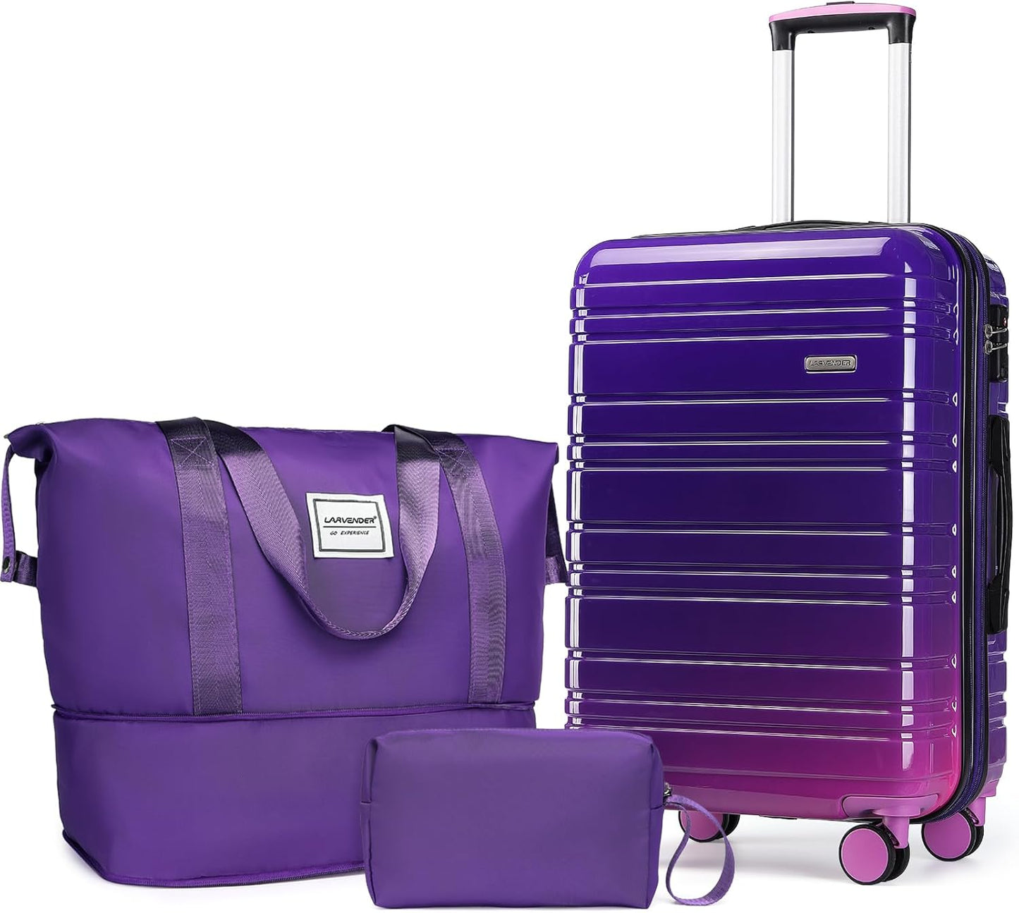 Luggage Sets 3 Piece with 20 Inch Carry on and Spinner Wheels